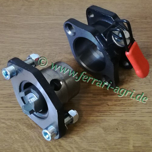 Schnellanschluss Ferrari kompl. mit Zwischenstück für Arbeitsgerät und ein Anbaugerät