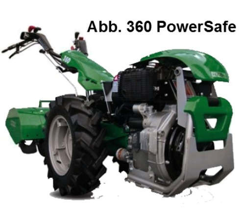 Ferrari Einachsgerät 340 PowerSafe mit Yanmar-Diesel-Motor (10PS) Elektrostarter mit Räder 5.00x10,